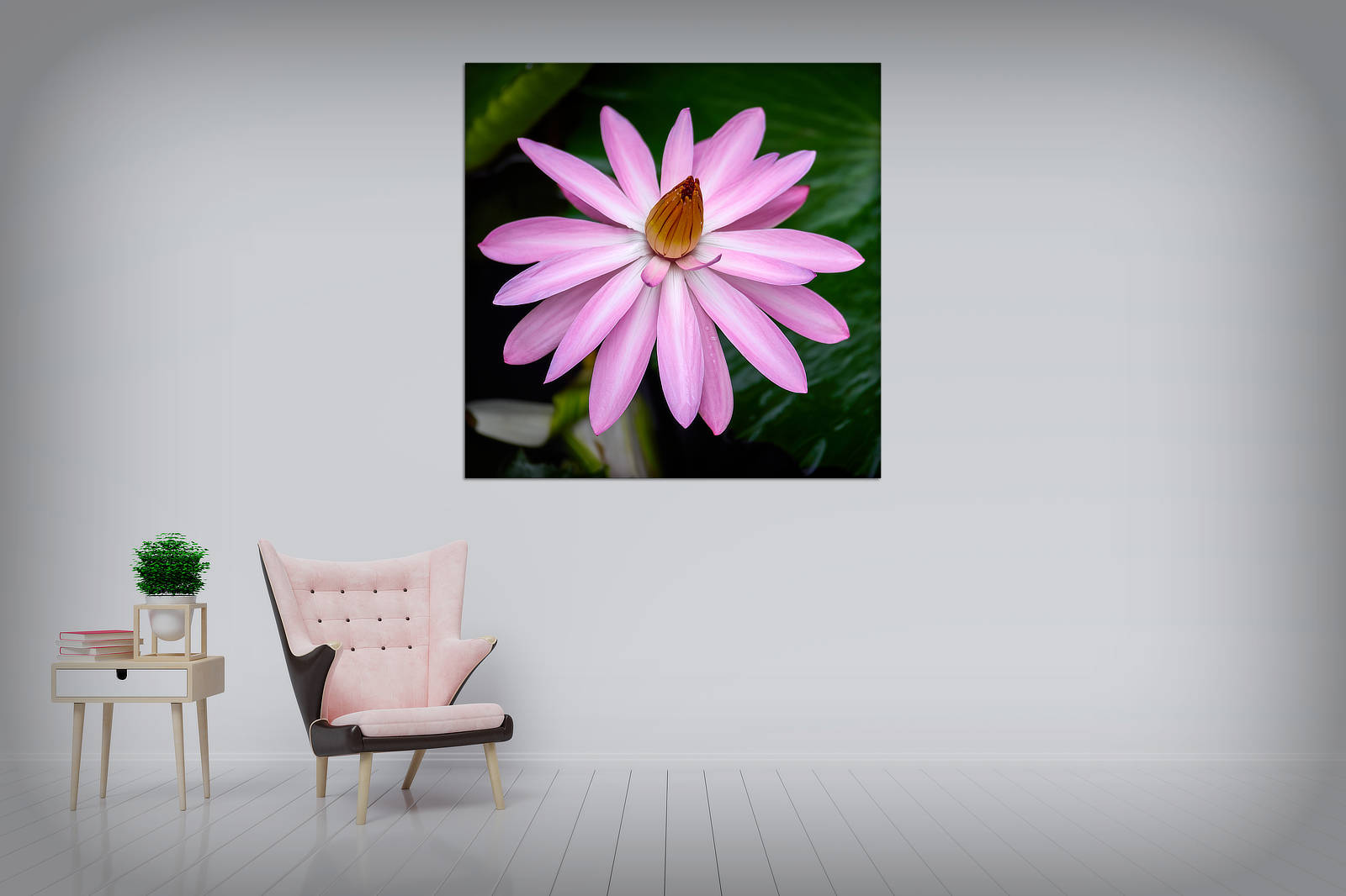 Pink Water Lilly Acoustic Panel